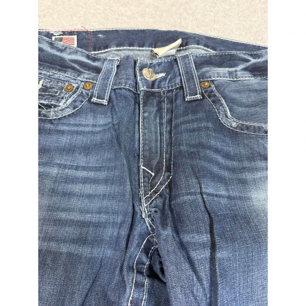 True Religion Mens Size 32 Ricky Denim Jeans Made In USA
